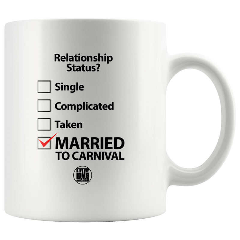 MARRIED TO CARNIVAL MUG (Designed By Live Love Soca) - Live Love Soca Clothing & Accessories