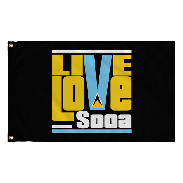 ST. LUCIA FLAG - Live Love Soca Clothing & Accessories