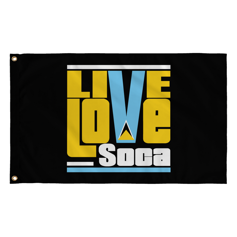 ST. LUCIA FLAG - Live Love Soca Clothing & Accessories