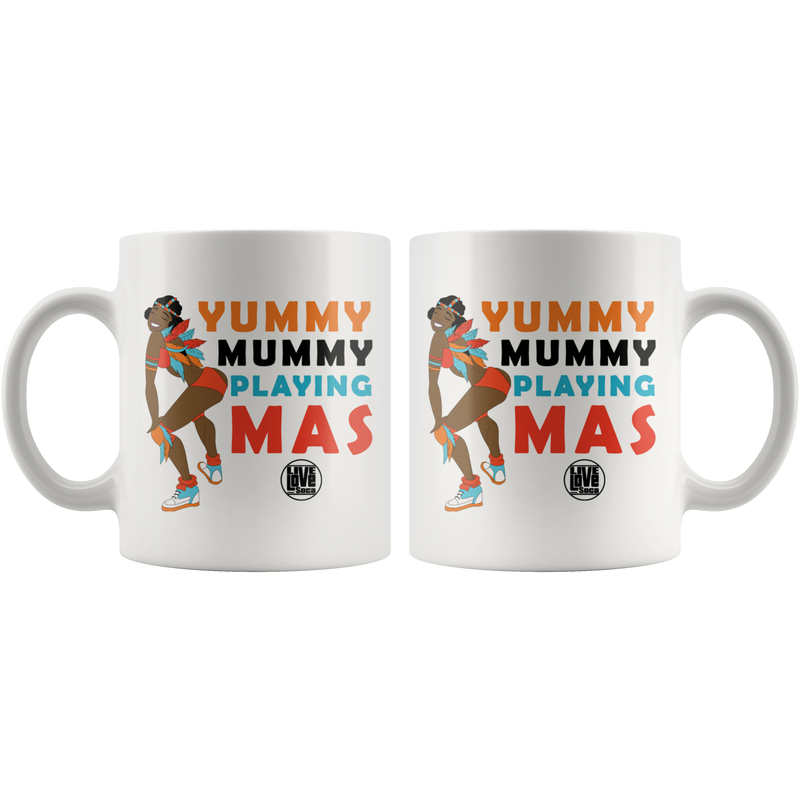 YUMMY MUMMY PLAYING MAS Mug (Designed By Live Love Soca) - Live Love Soca Clothing & Accessories
