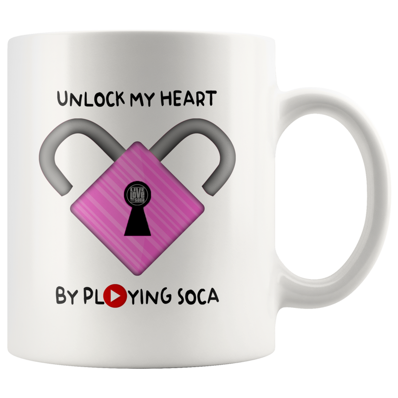 Unlock My Heart With Soca Mug ( Designed By Live Love Soca)