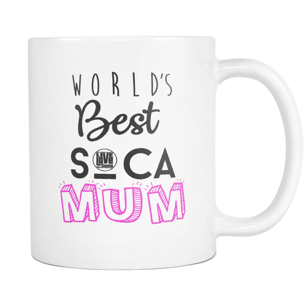 WORLDS BEST SOCA MUM MUG (Designed By Live Love Soca) - Live Love Soca Clothing & Accessories