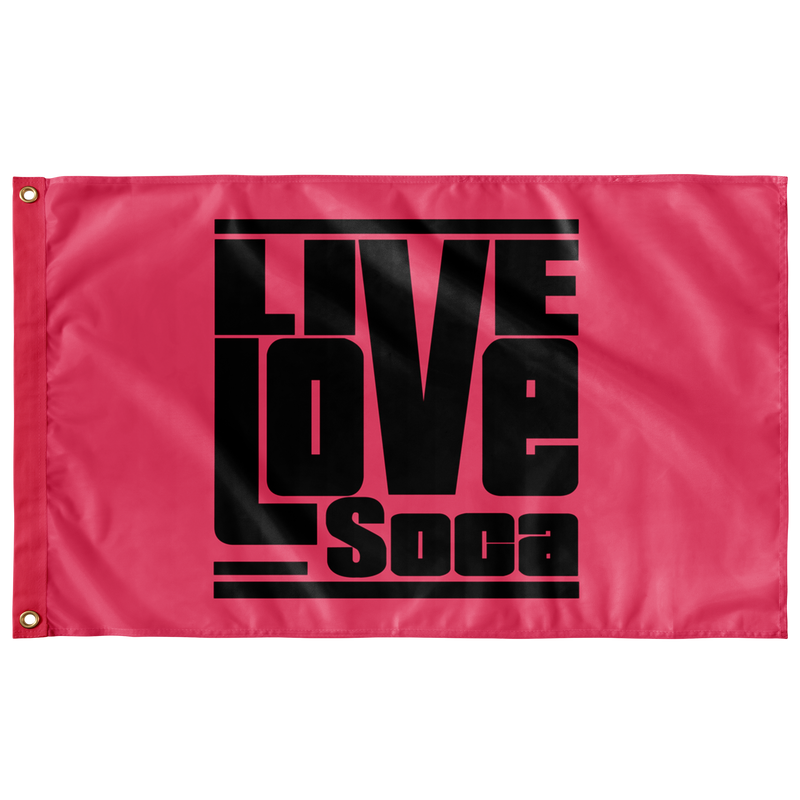 HOT PINK FLAG - Live Love Soca Clothing & Accessories
