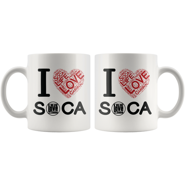 I LOVE SOCA MUG (Designed By Live Love Soca) - Live Love Soca Clothing & Accessories